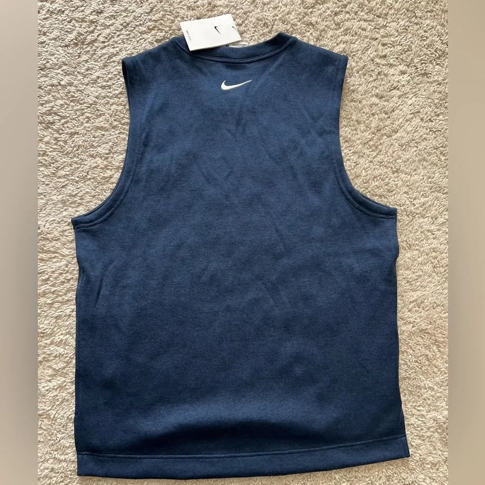 Nike  Dri-Fit Tour Golf Vest Sweater Round Neck Navy